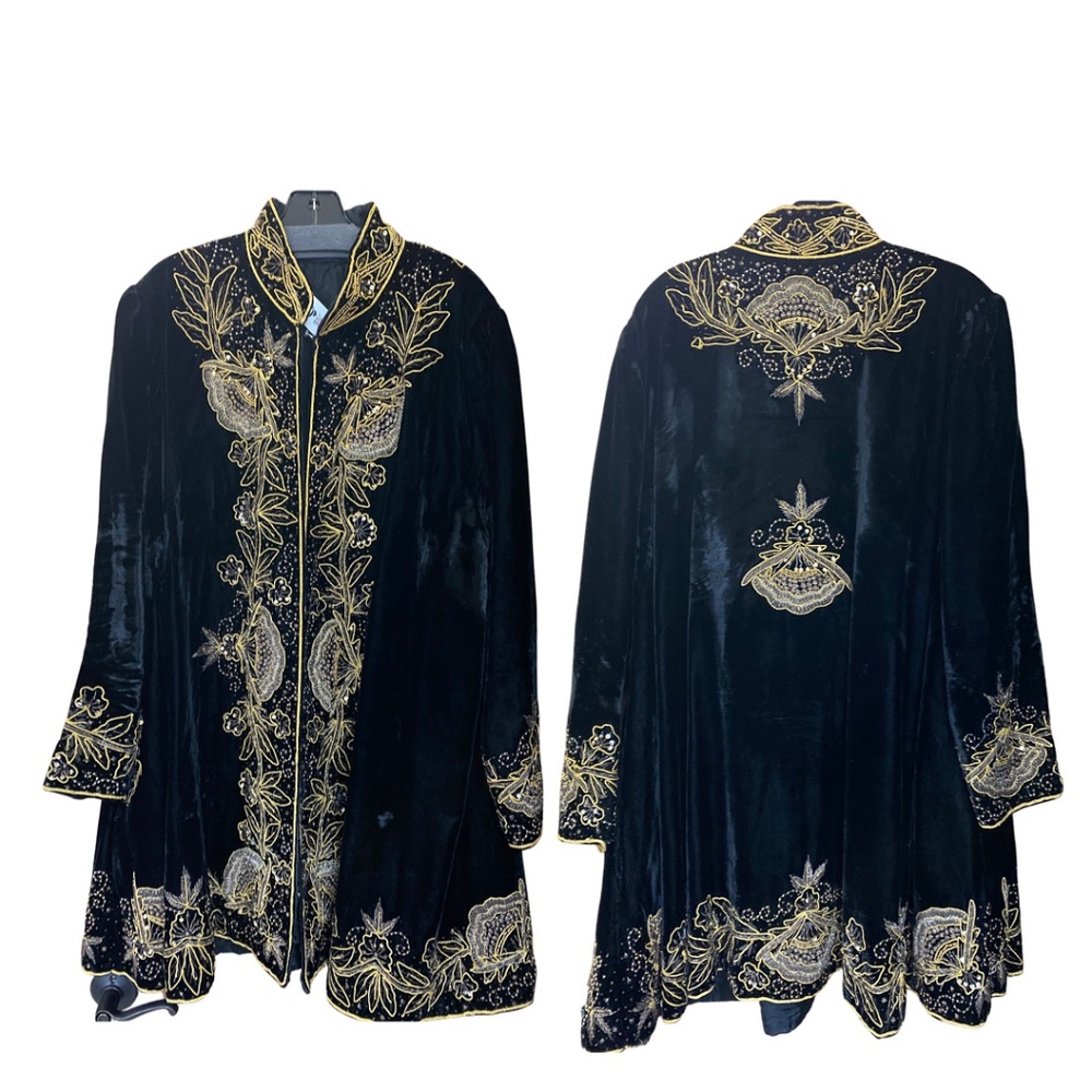Embroidered bindalli style wedding jacket L